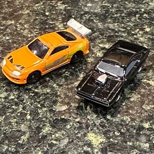 JADA TOYS mini Die-Cast Toy Car Set - Toyota Supra 70 Dodge Charger